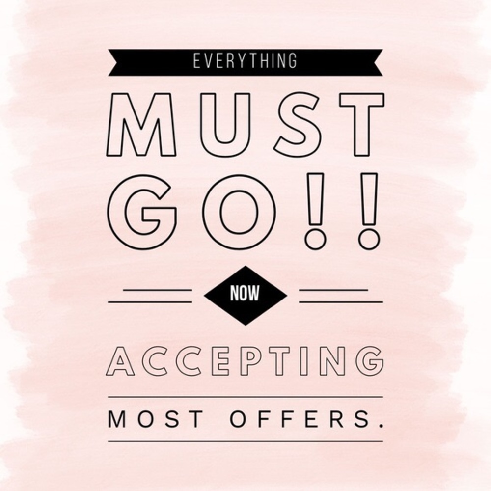 I’m emptying my closet!!